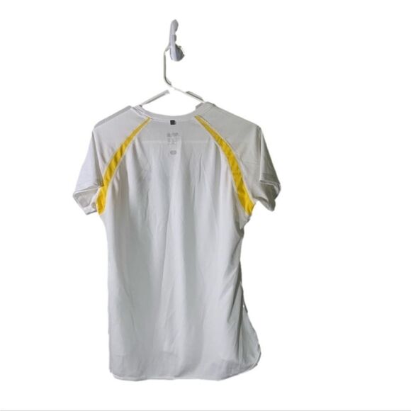 Nike Large White and Yellow Livestrong Dri‎ Fit Shirt - Picture 4 of 4